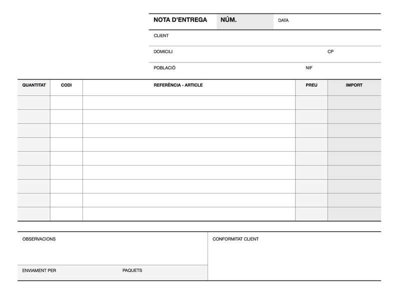 apli talonario entrega 1/4 apaisado duplicado a 49 formato apaisado duplicado numeracion secuencial papel autocopiativo color blanco