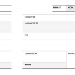 apli talonario recibo 1/3 apaisado lito a 16 papel autocopiativo 50 hojas numeracion secuencial tamaño 210x99mm blanco