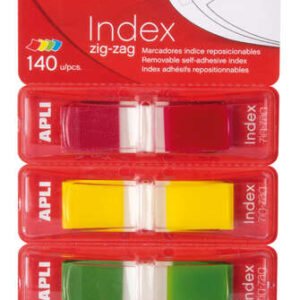 apli indices adhesivos film zigzag 45x12mm 4 dispensadores de 35 indices de 4 colores faciles de aplicar adhesivo de calidad diseño zigzag organiza tus documentos multicolor