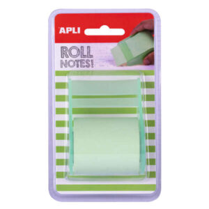 apli rollo dispensador de nota adhesiva 50mm x 8m facil de usar adhesivo de calidad practico y portatil verde pastel