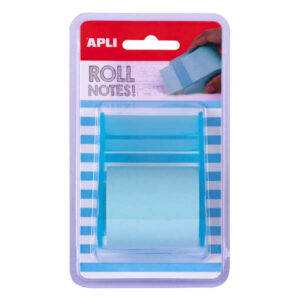 apli rollo dispensador de nota adhesiva 50mm x 8m facil de usar adhesivo de calidad diseño ergonomico azul pastel