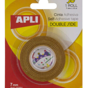 apli cinta adhesiva doble cara 7mm x 10m facil de cortar y aplicar adhesion fuerte y duradera transparente transparente