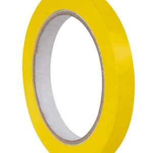 apli cinta adhesiva amarilla 12mm x 66m resistente al agua y a la intemperie facil de cortar y manipular ideal para etiquetar y marcar amarillo