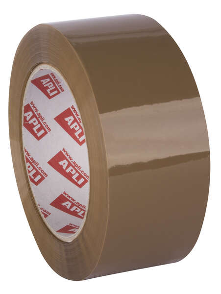 apli precinto basic pp acrilico 48mm x 132m resistente al agua y al envejecimiento facil de cortar marron