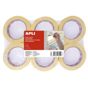 apli cinta pintor 25mm x 45m adhesivo de alta resistencia facil de cortar ideal para pintura y decoracion