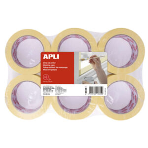 apli rollo cinta pintor 48mm x 45m adhesivo de alta resistencia facil de cortar y aplicar