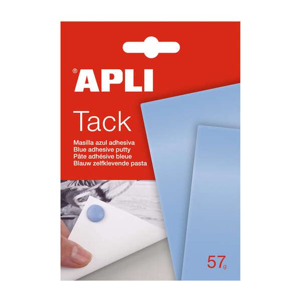 apli tack masilla azul 57g reutilizable no deja residuos facil de moldear azul