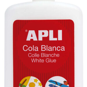 apli bote de cola blanca 250g secado rapido resistente al agua ideal para manualidades y trabajos escolares