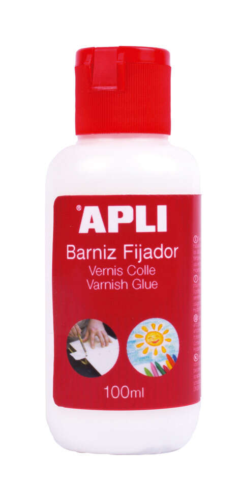 apli barniz adhesivo brillante 80ml proteccion duradera secado rapido facil aplicacion transparente