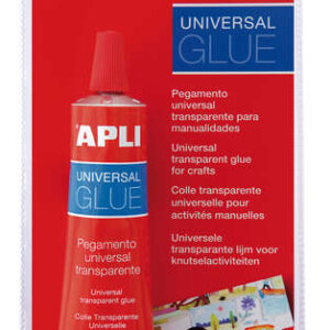 apli tubo de pegamento universal 40ml secado rapido resistente al agua transparente