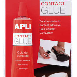 apli tubo de pegamento contacto 40ml secado rapido resistente al agua y al calor transparente