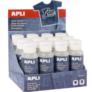 apli cola textil especial 80ml resistente al lavado ideal para tejidos transparente