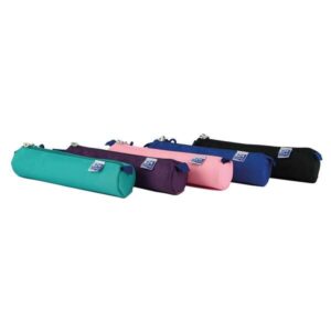 oxford kangoo teens estuche redondo pequeño goma elastica para unirlo al cuaderno colores surtidos