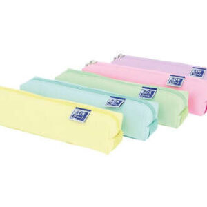 oxford kangoo live & go estuche cuadrado pequeño material esponjoso goma elastica para unirlo al cuaderno colores surtidos pastel
