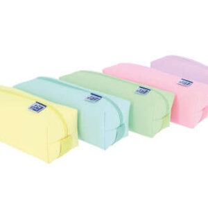 oxford kangoo live & go estuche cuadrado grande material esponjoso goma elastica para unirlo al cuaderno colores surtidos pastel