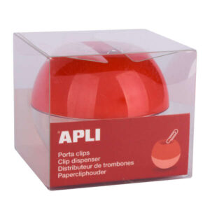 apli porta clips magnetico incluye 35 clips nº 1½ ahorra espacio con gran capacidad (Ø 70x60 mm) facil apertura para recargar