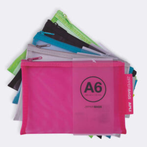apli sobres porta todo nylon transpirable a6 resistentes y duraderos ideal para equipos electronicos cierre de cremallera colores surtidos