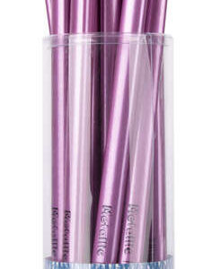 apli jumbo metallic lapiz triangular de color 5mm de grosor ideal para mejor sujecion mayor cobertura en un solo trazo color lila metalizado