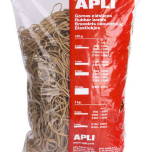 apli gomas elasticas Ø 80 x 2mm 1kg de contenido gran elasticidad y excelente resistencia 70% de caucho natural