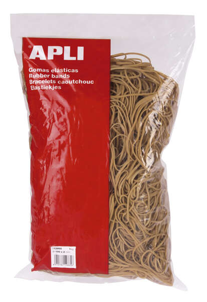apli gomas elasticas Ø 60 x 2mm 1kg de contenido gran elasticidad y resistencia 70% de caucho natural