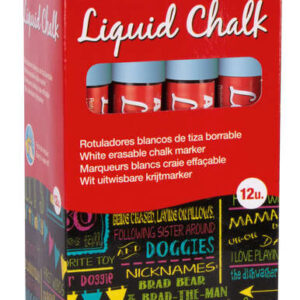 apli rotulador de tiza liquida azul punta redonda ideal para pizarras, plastico, ventanas, ceramica, vinilos, metal, etc facil de borrar secado rapido uso sencillo base agua libre de toxicos