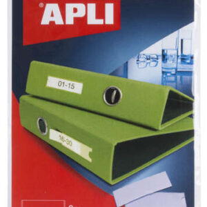 apli bolsillos adhesivos para etiquetas 35 x 75mm cambia la informacion de la etiqueta segun tus necesidades contiene 8 bolsillos por bolsa