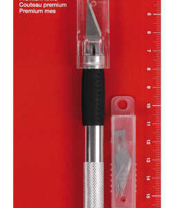 apli cuchillo hobby de precision premium 15mm hoja de acero inoxidable acabado soft reemplazo facil de cuchilla incluye 3 cuchillas de recambio