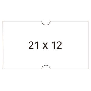 apli etiquetas blancas para maquinas etiquetadoras de precios de 1 linea tamaño 21x12mm pack de 6 rollos con 1000 etiquetas cada uno adhesivo permanente con cantos rectos compatibles con etiquetadoras apli modelo 101418 y 101948