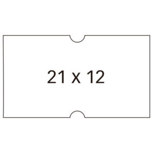 apli pack de 6000 etiquetas blancas para maquinas etiquetadoras de precios de 1 linea tamaño 21 x 12mm 6 rollos con 1000 etiquetas cada uno adhesivo removible y cantos rectos alta calidad y compatibles con modelos 101418 y 101948