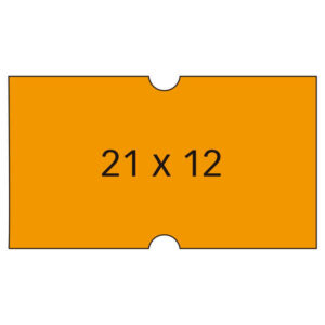 apli etiquetas naranjas para maquinas de precios de 1 linea tamaño 21x12mm pack de 6 rollos adhesivo permanente compatibles con modelos 101418 y 101948