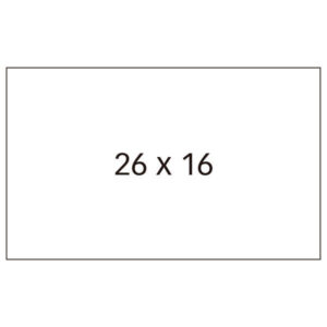 apli pack de 6 rollos de 1000 etiquetas blancas para maquinas etiquetadoras de precios de 2 lineas tamaño 26 x 16mm adhesivo permanente cantos rectos compatible con modelos de apli 101419 y 102365