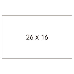 apli etiquetas blancas para maquinas etiquetadoras de precios de 2 lineas tamaño 26 x 16mm adhesivo removible pack con 6 rollos compatibles con modelos 101419 y 102365