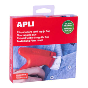 apli etiquetadora textil fina compatible con agujas y navetes apli no daña los tejidos