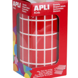 apli gomets rectangulares rojos 20x10mm 59 hojas pretroqueladas 3540 gomets por rollo ideal para actividades infantiles cumple normas de calidad y seguridad