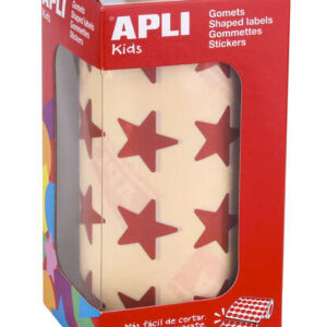 apli gomets estrella 19.5mm 1416 unidades por rollo adhesivo permanente ideal para actividades infantiles