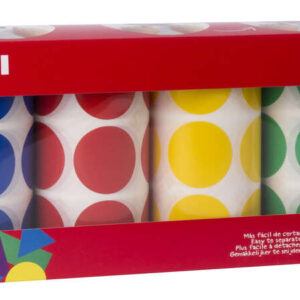 apli gomets redondos Ø 33mm pack de 4 rollos con 2832 gomets adhesivo permanente ideal para desarrollar habilidades en guarderias