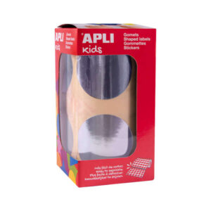 apli gomets redondos plata metalizado Ø 45mm 354 gomets por rollo desarrolla psicomotricidad fina y varias capacidades y habilidades