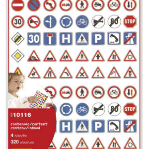 apli bolsa de gomets tematicos las señales de trafico 320 gomets adhesivo permanente desarrollados con educadores ideales para educacion vial normas en 71 cumplidas