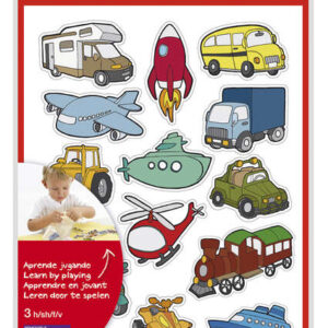 apli bolsa de gomets tematicos transportes 45 gomets en 3 hojas ilustraciones divertidas para enriquecer vocabulario y habilidades motoras adhesivo removible adhesivo base agua libre de disolventes colorido