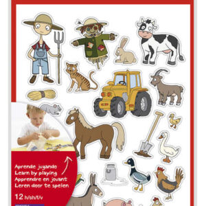 apli kids pack de 276 gomets tematicos la granja adhesivo removible a base agua libre de disolventes ideal para escuelas divertidas ilustraciones