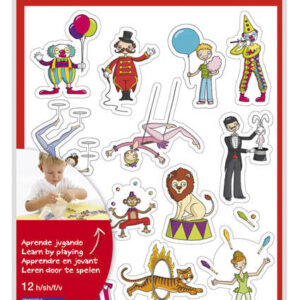 apli bolsa de gomets tematicos el circo 168 gomets en 12 hojas adhesivo removible ideal para escuelas adhesivo base agua libre de disolventes divertidas ilustraciones colorido circo