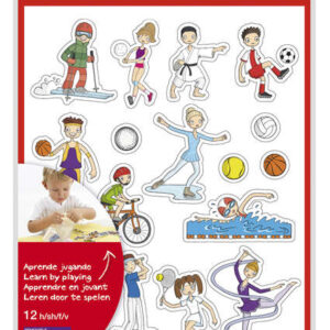 apli bolsa de gomets tematicos deportes 204 gomets en 12 hojas ilustraciones divertidas para enriquecer vocabulario y habilidades motoras adhesivo removible adhesivo base agua libre de disolventes colorido