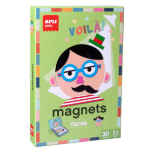 apli kids juego magnetico caras divertidas escenario imantado de 28x18cm 30 fichas para crear personajes fomenta la imaginacion y la atencion diseño exclusivo colorido