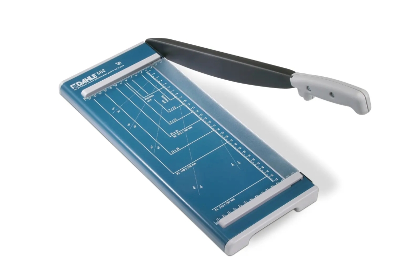 dahle 502 cizalla de palanca formato a4 capacidad 8 hojas cuchilla superior de acero macizo