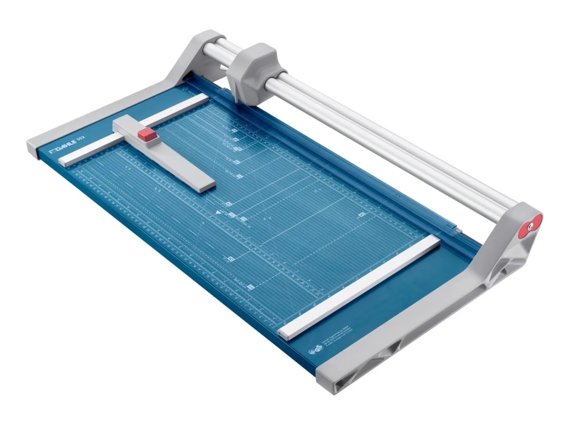 dahle 552 cizalla profesional de rodillo formato a3 capacidad 20 hojas cuchilla circular autoafilable de acero dos topes angulares