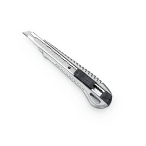 dahle 10880 profesional cuter con cuchilla de 9mm cuerpo metalico mecanismo automatico de bloqueo guia metalica