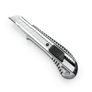 dahle 10885 profesional cuter con cuchilla de 18mm cuerpo metalico mecanismo automatico de bloqueo guia metalica