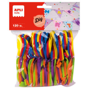 apli formas goma eva numeros 120 u material suave y flexible facil de cortar y pegar ideal para manualidades y decoracion
