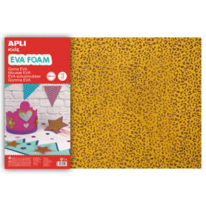 apli goma eva impresa leopardo 600x400mm 3 hojas material de alta calidad diseño de leopardo impreso tamaño grande para multiples usos