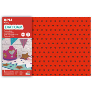 apli goma eva impresa purpurina corazones 600x400 3 hojas de tamaño grande y brillantes